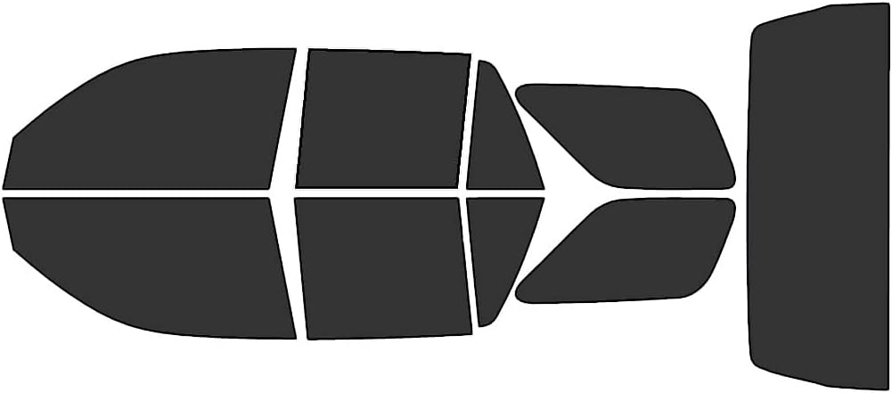 Rvinyl Window Tint Kit Compatible with Toyota 4Runner 2003-2009 - Black 20% - Single Ply No Bubble Film - Do it Yourself Vehicle Complete Precut Kit
