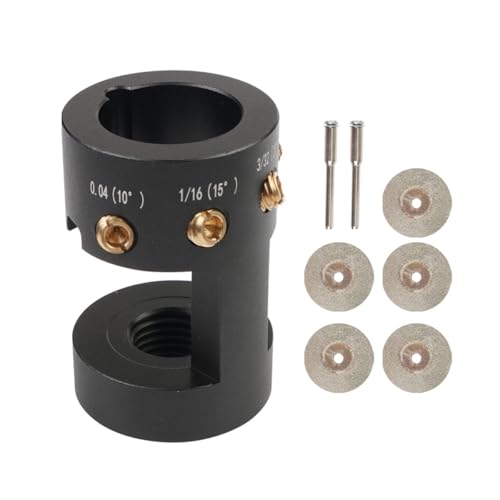 Gorise Juego de Herramientas de Soldadura con Amoladora de electrodos de tungsteno Amoladora de electrodos de Soldadura TIG con ángulo Ajustable muela de Diamante y