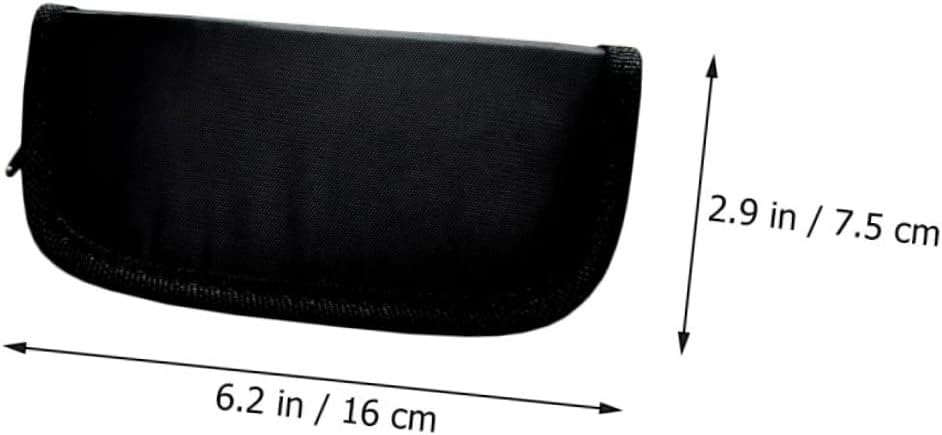 Toyvian Oxford Cloth Pouch Portable Outdoor Wallet for Dart Accessories Black Case Smooth Zipper for Easy Access for Travel and Entertainment