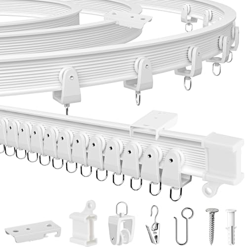 MERDTTES 16.4FT Flexible Ceiling Curtain Track System