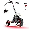 Electric Scooter Adults,1200/1600W Motor, 28/34 MPH Top Speed & 30/40 Miles Range, 48V 18/21AH Big Battery, 10/11 Off-Road Tire Folding E Scooter with Seat