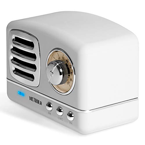 Victrola Lily Mini Bluetooth Stereo (VS-170) White 3.75 x 2.13 x 2.75in - Thumbnail 3