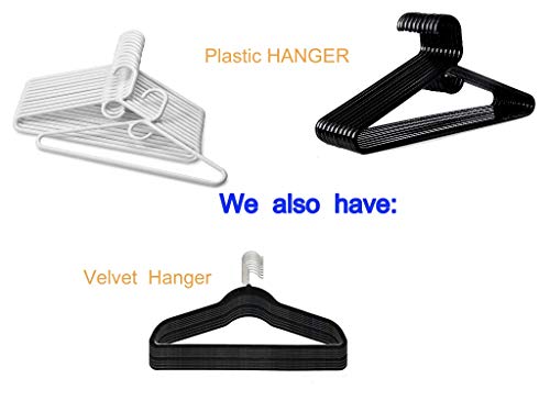 Plastic Hangers Hd Heavy Duty, 32 Pcs. Black Color, Made In Usa, 3/8” Thickness, Durable, Tubular, Lightweight, For Clothes, Coat, Pants, Shirts, Dress And More, Tineff, Free And Quick Delivery. #TOP6