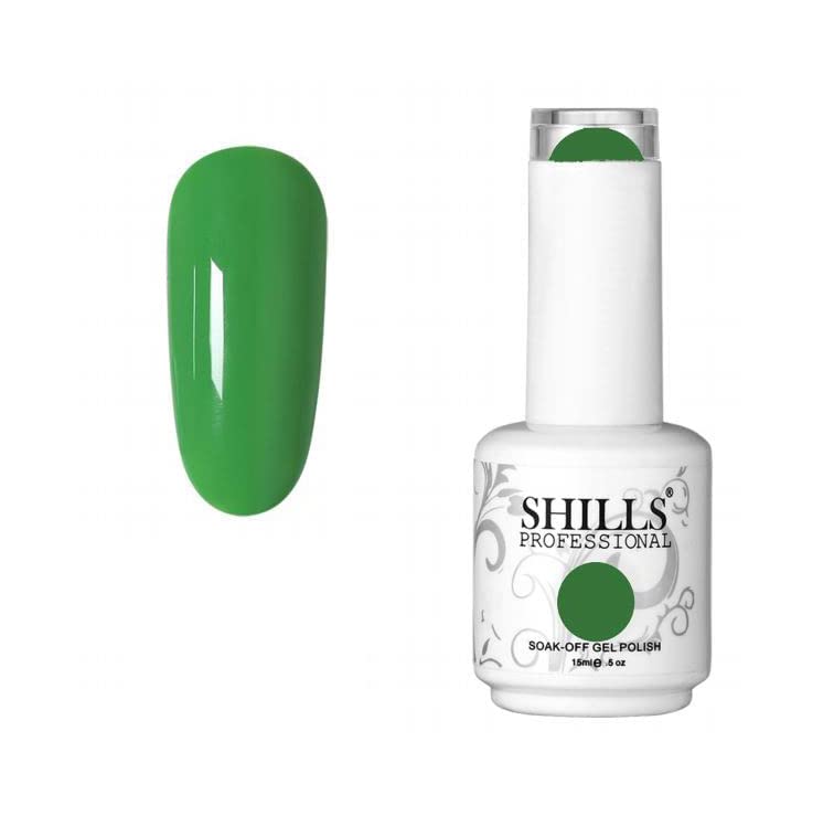Image of SHILLS PROFESSIONAL Uv Led Soak Off Gel Polish No - 048 Green 15 Ml