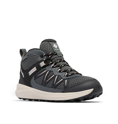 Columbia Youth Peakfreak Rush Mid Waterproof, Black/Grill, 5