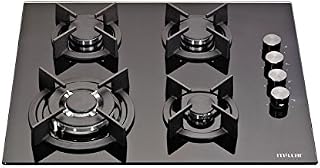 MILLAR GH6041XEB 60cm Built-in 4 Burner Black Gas on Glass Hob/Cooker/Cooktop with FFD