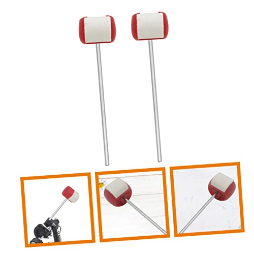 2 piezas mazos de fieltro para pedal de batería miniatura 3