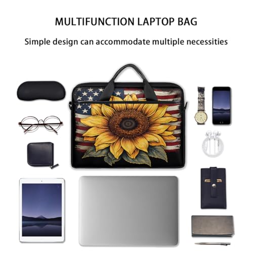 Maletín para laptop con diseño bandera americana 15 pulgadas miniatura 7