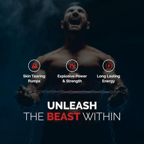 Image of Wellcore - Beast Mode Pre Workout Supplement165g, 15 Servs) | Intermediate Level Pre Workout | Wild Orange | Caffeine Free | Pre Workout For Men & Women With Creatine | Unleash The Beast Within