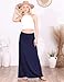 Popana Womens Long Maxi Skirt Casual Convertible Sundress Plus Size Made in USA Navy Large