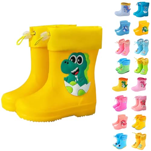 Kids Rain Boots Outdoor Waterproof & Insulated Winter Boots for Girls & Boys Toddler Kids Waterproof Boots