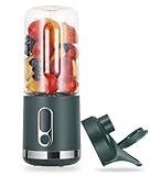 Licuadora Portátil, Mini Licuadora Personal para Batidos y Smoothies, 3000mAh USB-C Recargable 450 ml Taza Exprimidor con 6 Cuchillas y Tapa, Licuadora Portátil para Cocina, Gimnasio, Viajes