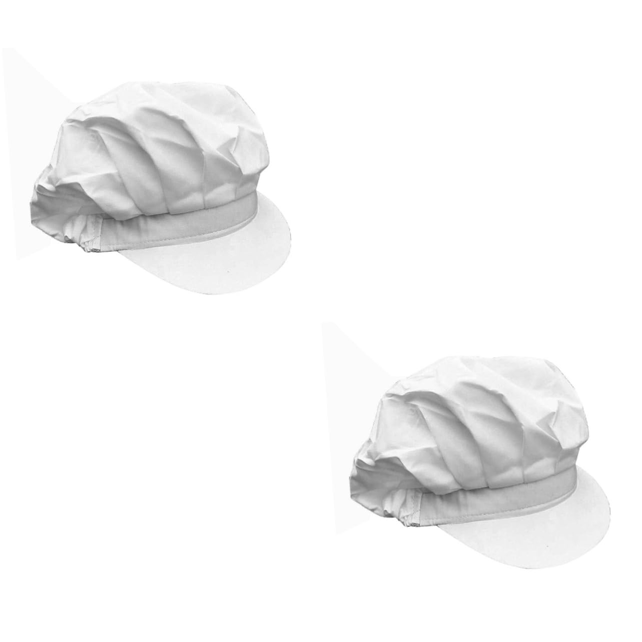 BESPORTBLE 2pcs Dustproof Chef Hat Protective Working Cap for Durable Mesh for Chefs Workers White
