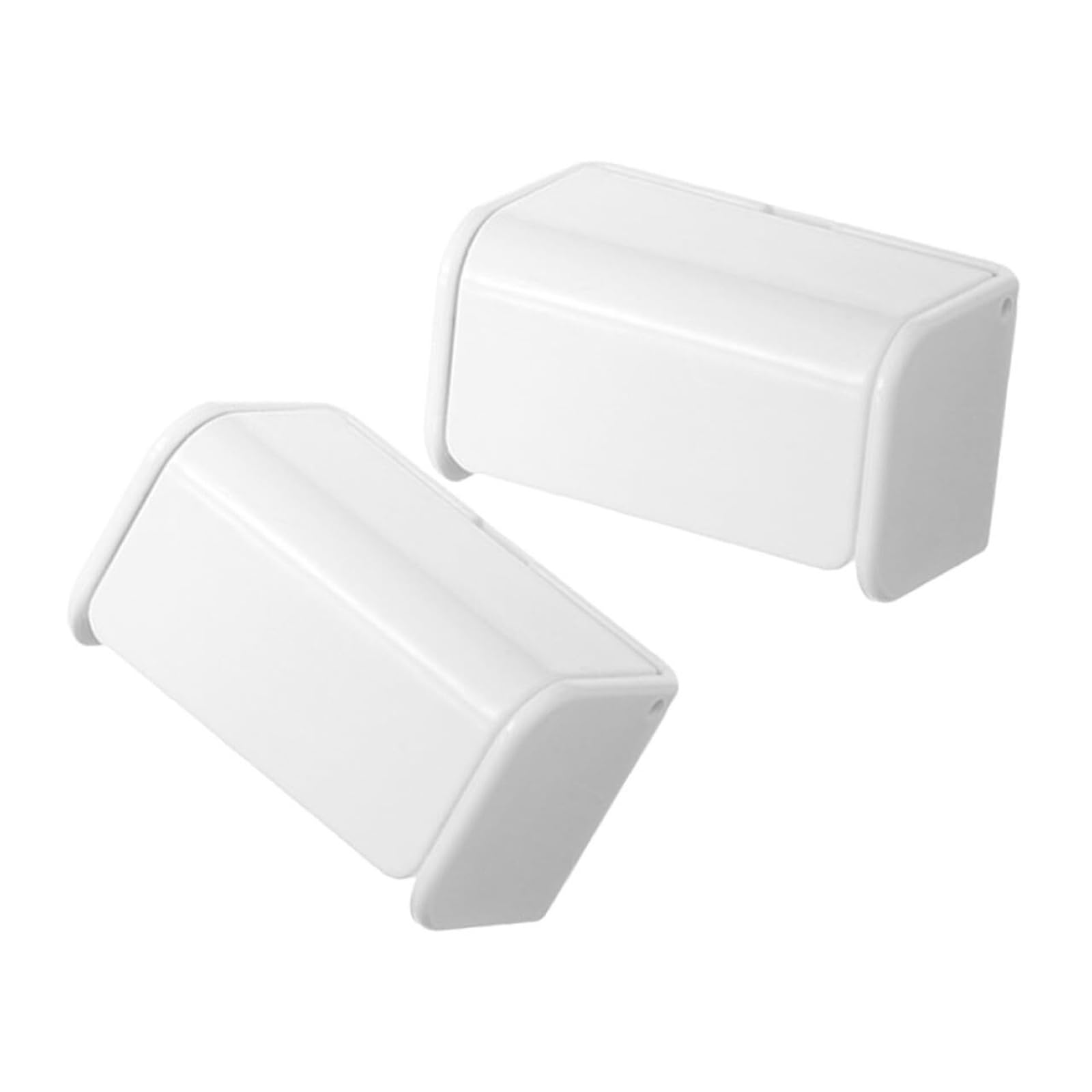 Porte-brosse à dents mural design avec couvercle, organisateur de rangement premium 2 pcs