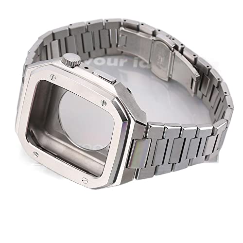 Bracelet en acier Apple Watch résistant pour éviter l'usure du silicone