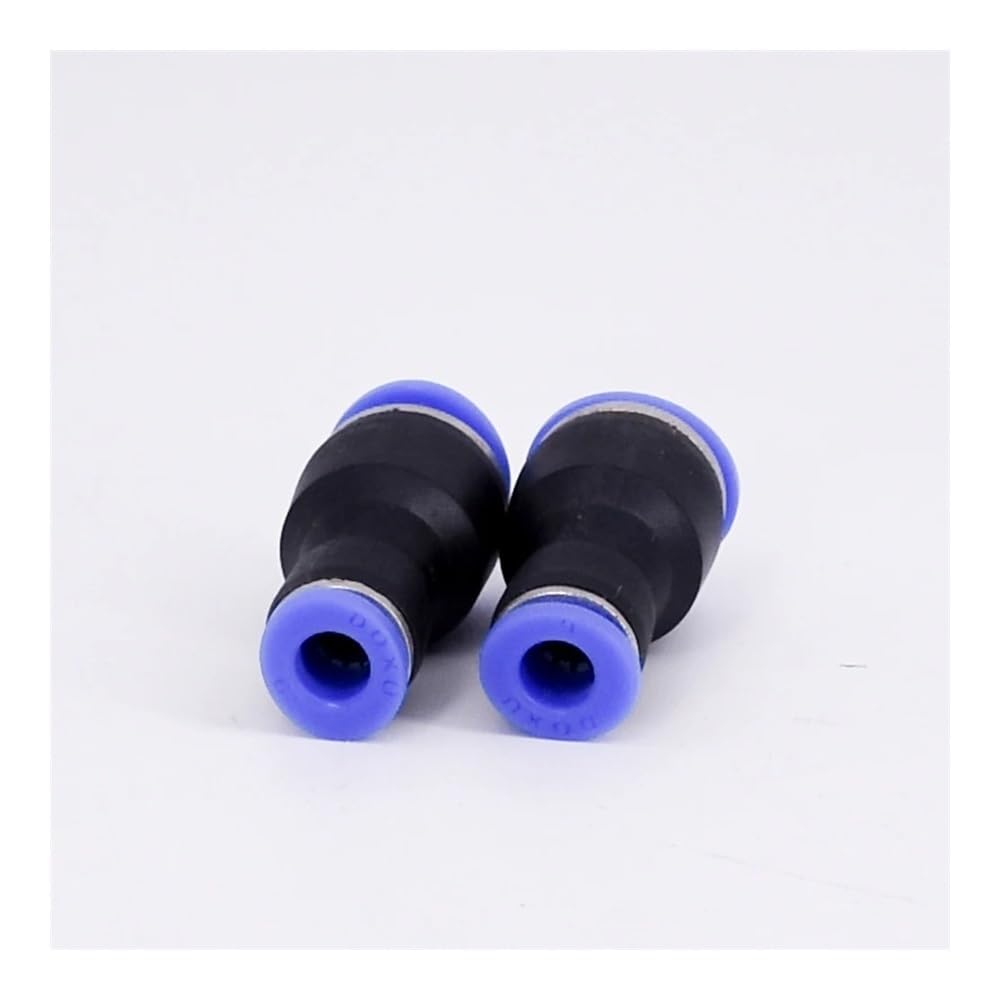 FQHIDMOMX 5PCS Fit 10mm To 6mm Tube OD Push In On Touch Fitting Pneumatic Air Adapter Coupling Connection Water