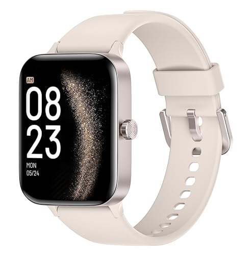 KIUVKAS Smartwatch hombre mujer 1.95' Full Touch Screen Smartwatch con efectuación/respuesta de llamadas, Fitness Tracker con presión arterial y monitor de sueño, 140+ Sport Step Counter para Android
