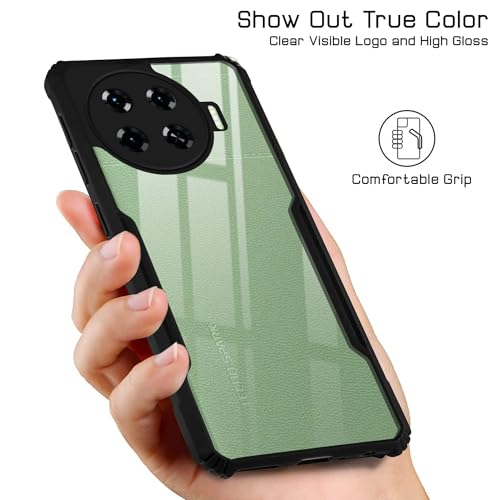 Image of Jkobi Back Cover Case for Tecno Spark 20 Pro Plus (Shockproof with Polycarbonate Clear Panel | Professional Black)
