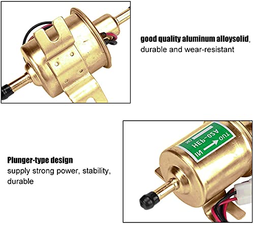 Litensh Pompa carburante elettrica universale, gas...
