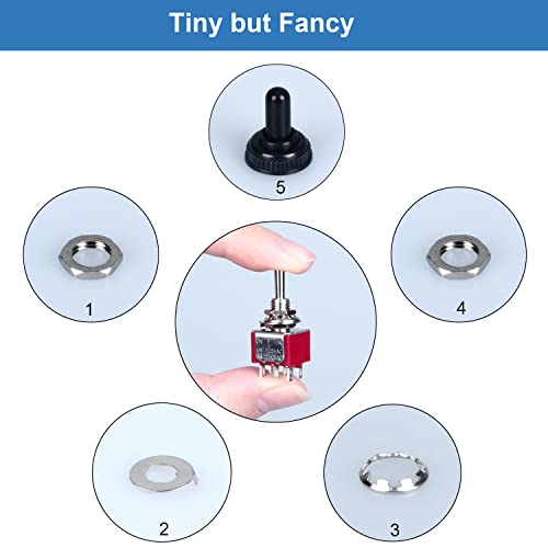 Interrupteur à bascule mini DPDT 6 broches 3 positions On-Off-On