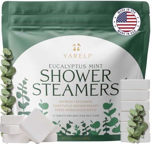 Yareli Eucalyptus Mint Shower Steamers Aromatherapy – Potent Esse...