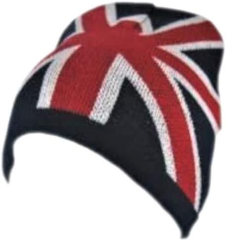 Ski Hats with All Over Union Jack - Union Jack Design on Back and Front