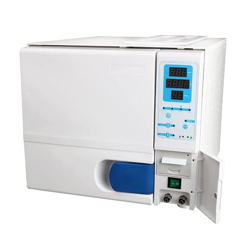 23L Portable Steam Autoclave Class B LCD Screen Display Steam Sterilizer Medical Sterilization with Vacuum Dry Function and Printer