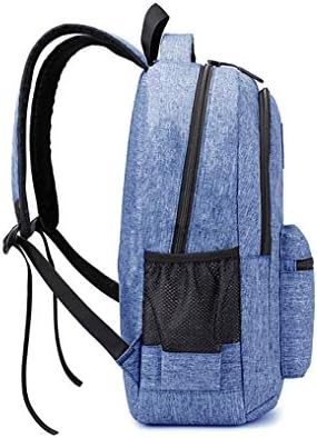 Ikueen Laptop Backpack Waterproof Unisex Casual Rucksack with USB Charging Port School Bag for Teenager (Snow Blue)
