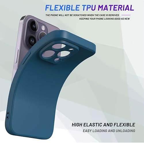 Image of for iPhone 14 Pro Max Case Dark Blue, Scratch Resistant with Soft Touch, Slim Thin Phone Cover for iPhone 14 Pro Max 6.7 inch