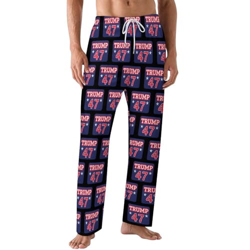 Mens Trump Pajama Pants Simple Sleep Bottoms Soft Pj Pants