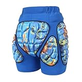 Fcnjsao Hip Pad Shorts 3D Hip Pad for Kid Adult Snowboard Skiing Skating Cycling Hip Butt Protective Pad for Butt Tailbone