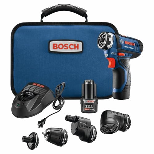 Image of Bosch GSR12V-140FCB22-RT 12V Max FlexiClick 5-In-1 Drill /Driver System (Renewed)