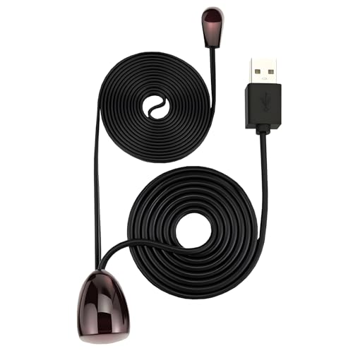 LEMLIN Cavo ripetitore a infrarossi da 2 m, prolunga telecomando USB per TV / ricevitore, prolunga segnale con ricevitore a infrarossi