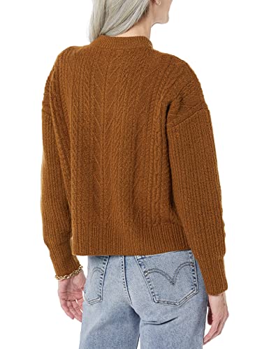 Image of Amazon Essentials Women's Soft-Touch Modern Cable Crewneck Sweater (Available in Plus Size)