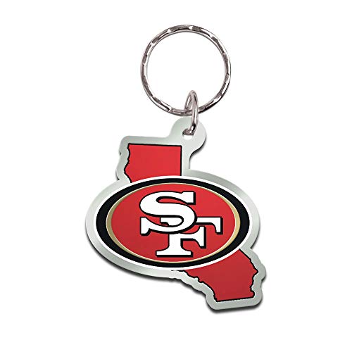 Porte-clés NFL San Francisco 49ers Wincraft State en métal léger