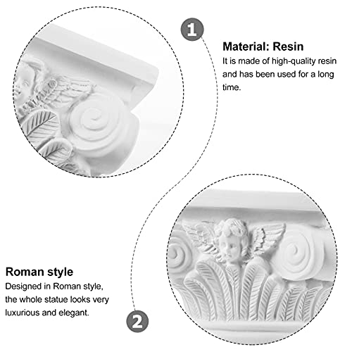 Nuobesty Roman Pillar Greek Column Statue Resin Stand Greek Column Resin Statue Figurine Sculpture Sand Table Game Decor For Indoor Outdoor Home Garden Decoration #TOP6