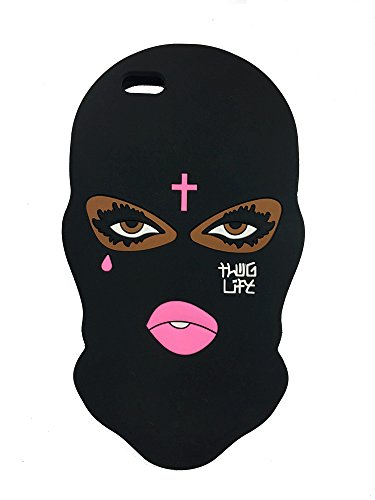 Verylulu Case For Apple Iphone 6 And Iphone 6S (4.7") Goon Thug Life 3D Cute Cartoon Big Eyes Woman Face Masked Teared Girls Jesus Christian Cross Coque Soft Silicone Phone Case Cover Protective #TOP1