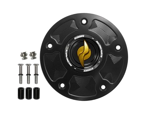 Bouchon essence Accossato or en aluminium anodisé pour Kawasaki Zx6R 2003