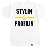 FTD Apparel Men's Stylin and Profilin RIC Flair T Shirt- XXL White