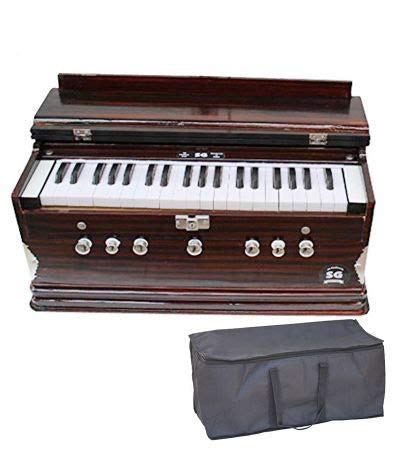 SG Musical harmonium bass+male two reeds, finish lacquer, 7 stopper (5 stops 2 drones)
