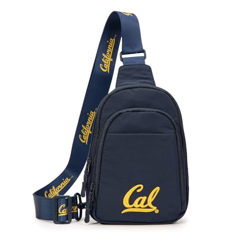 Montana West UC Berkeley Sling Bag for Women Men Multiple Pockets Crossbody Sling Bags with Convertible Shoulder Strap Chest Bag Quilted Cross Body Bag for Gift Game Day & Concert | NC-CAL018NY