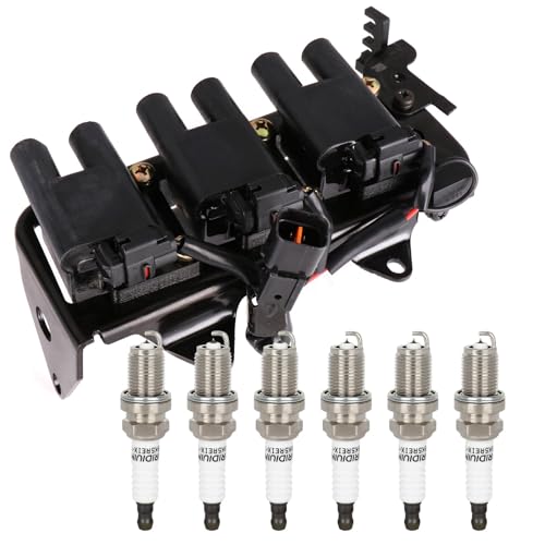 ECCPP ignition coils with iridium spark plugs UF498 for Hyundai/Kia