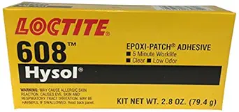 Loctite 398456 Clear 83082 608 Hysol High Strength Epoxy Adhesive, 2.8 oz Kit