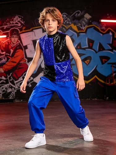 Disfraz de fiesta para niñas 2 piezas estilo hip hop miniatura 3