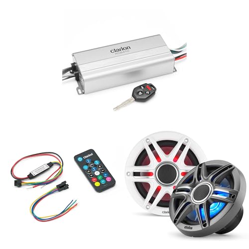 Clarion Marine 4 Channel Amp & Premium 6.5