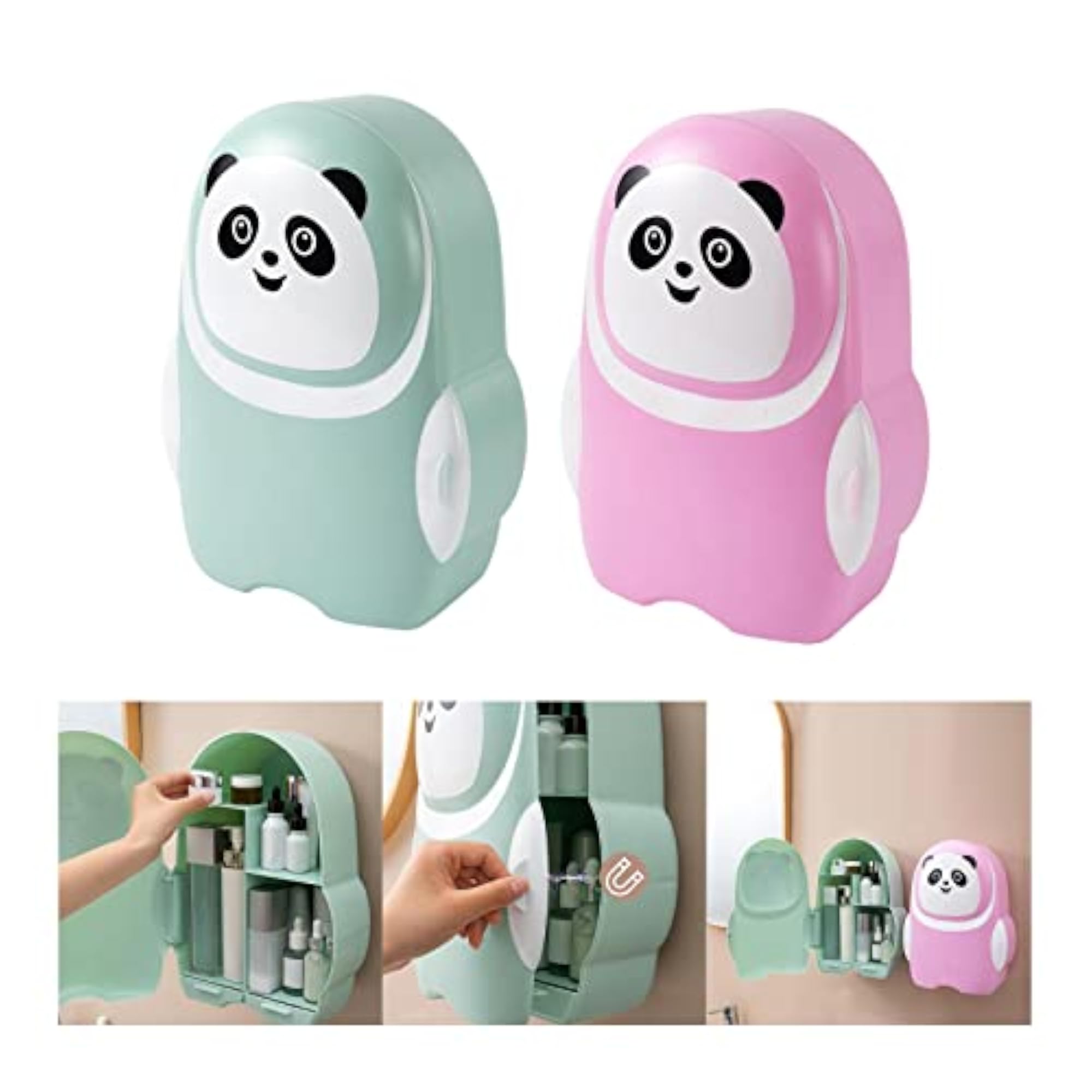 Wall Mounted Cosmetic Storage Box, Waterproof Makeup Organizer
