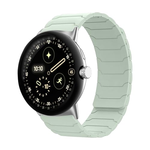 [Hinnwer] �V���R�� �o���h Google Pixel Watch 4 45mm / Google Pixel Watch 3 45mm �Ή� �X�}�[�g�E�H�b�` �o���h ���C�V���R�� ���v�x���g �}�O�l�b�g �X�|�[�c �����X�g���b�v �_�炩�� �h��