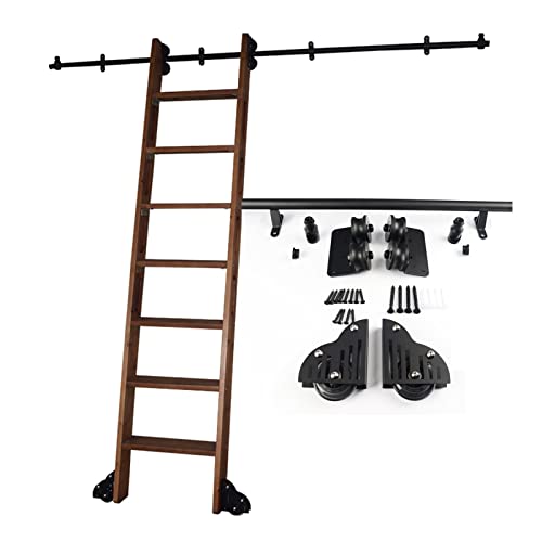 Kit de quincaillerie pour échelle roulante de bibliothèque et porte de grange - 2