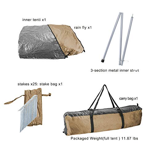 Baiyouda Baiyouda 3-4 Person Family Camping Teepee Tent Outdoor Rainproof Waterproof Suitable For Camping Hiking Holidays #TOP4