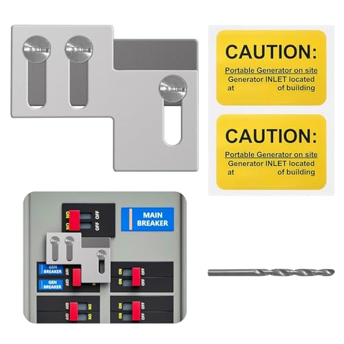 QYZZRS Generator Interlock Kit Compatible with Thomas & Betts, Challenger 150 or 200 Amp Panel,1 to 1 1/8 Inch Spacing Between Main and Branch Breaker,Professional Interlocking Kit (1)